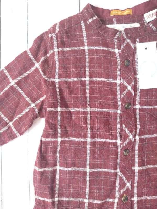 Camisa Cuello Mao bordo - Imagen 2