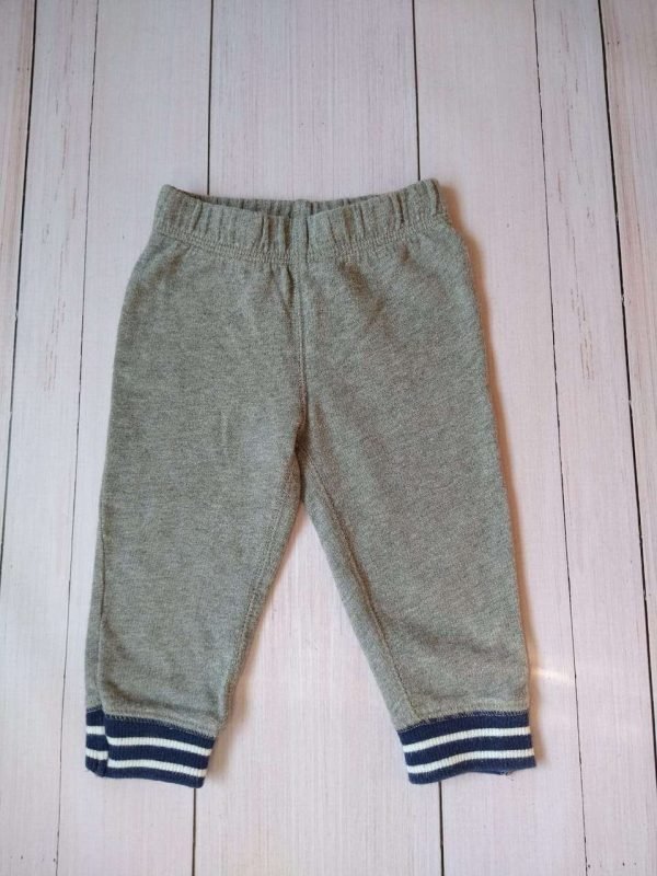 Jogging gris con puño azul CARTERS