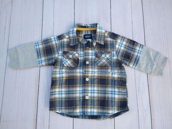 Camisa cuadrille doble manga CARTERS