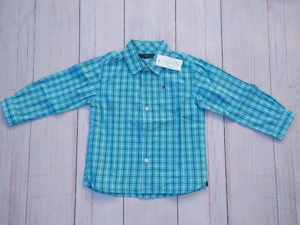 Camisa celeste manga larga Tommy Hilfilger