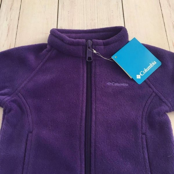 Cardigan Polar Grueso Violeta COLUMBIA - NUEVO CON ETIQUETA! - Imagen 2