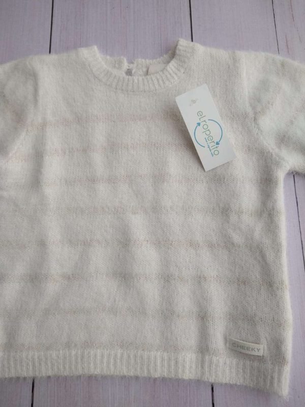 Sweater manteca con brillos - Imagen 2