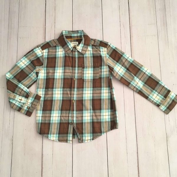 Camisa ML Celeste/Marron CARTERS