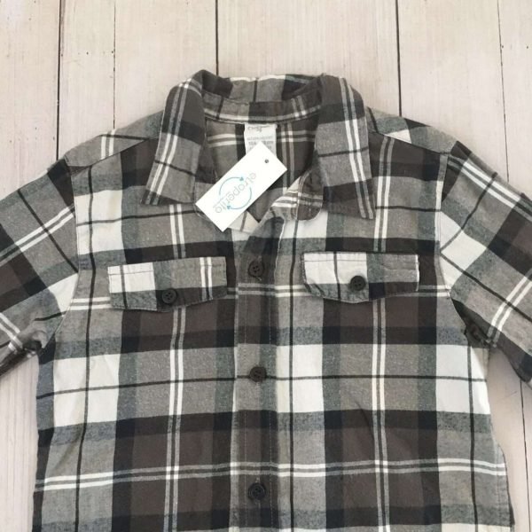 Camisa escocesa bca/gris/negra  CHEEKY - Imagen 2