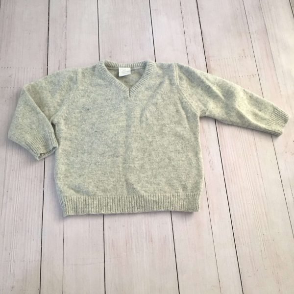 Sweater Gris Escote en V BROER