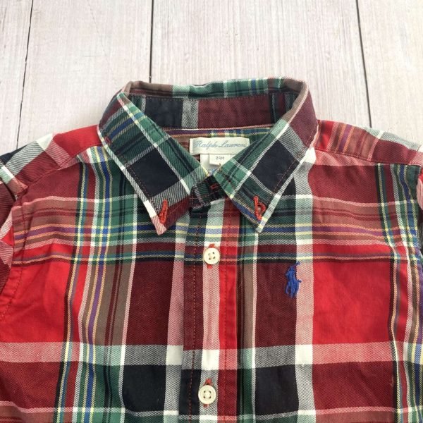 Camisa ML rojo-verde-azul RALPH LAUREN - Imagen 2