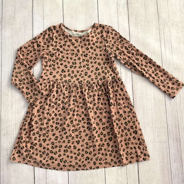 Vestido ML rosa animal print H&M