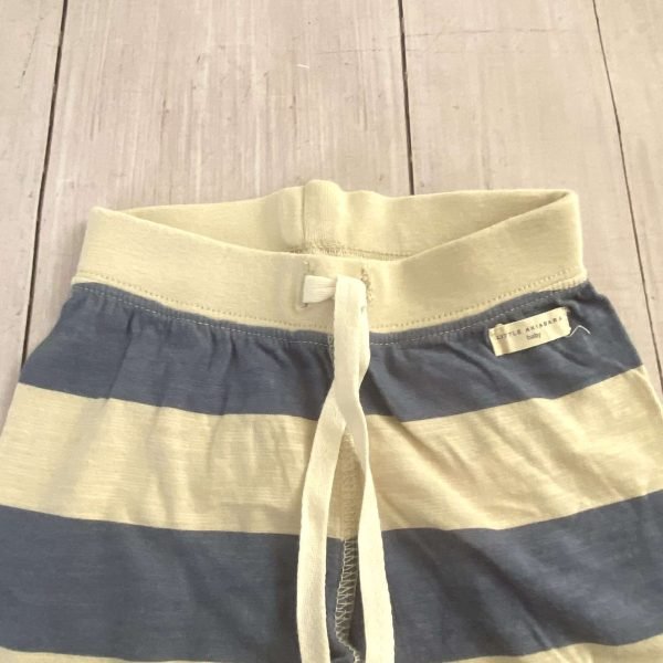 Pantaloncito rayado azul-beige AKIABARA - Imagen 2