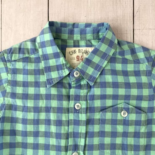 Camisa MC Cuadros verde-azul CHEEKY - Imagen 3