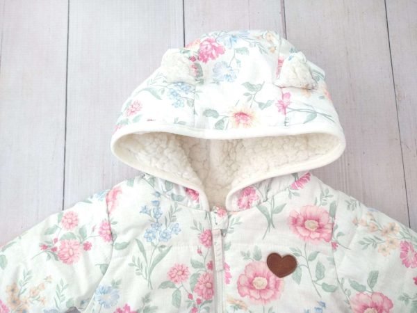 Campera de abrigo con corderito, floreada MIMO - Imagen 2