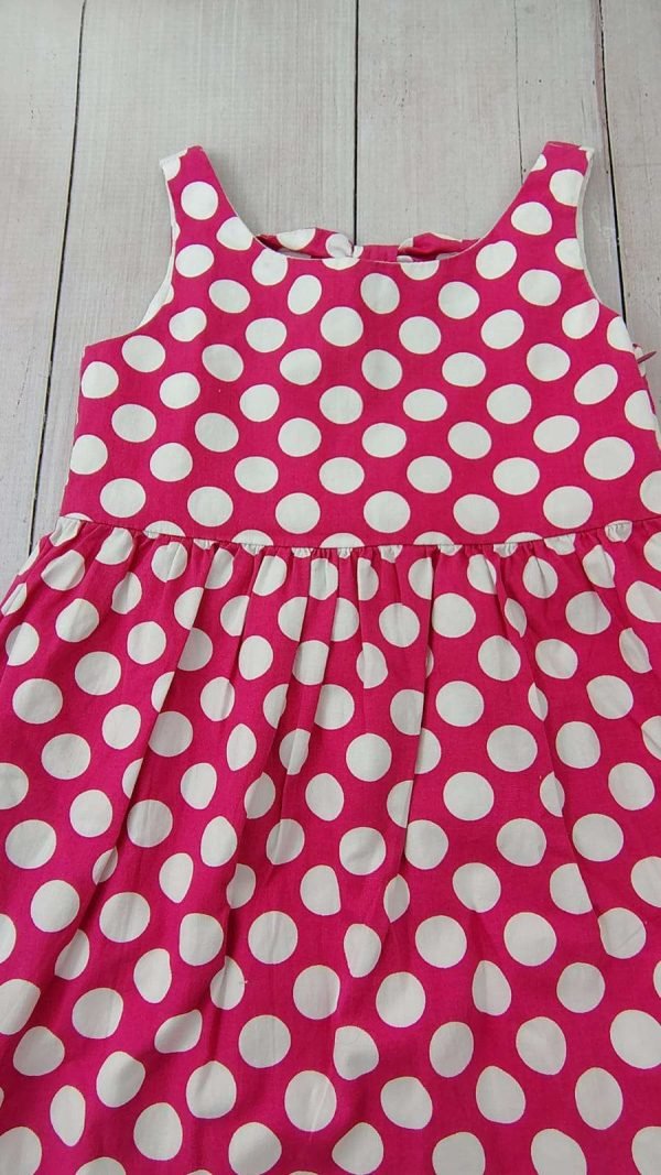 Vestido fucsia con lunares blancos ZARA - Imagen 3