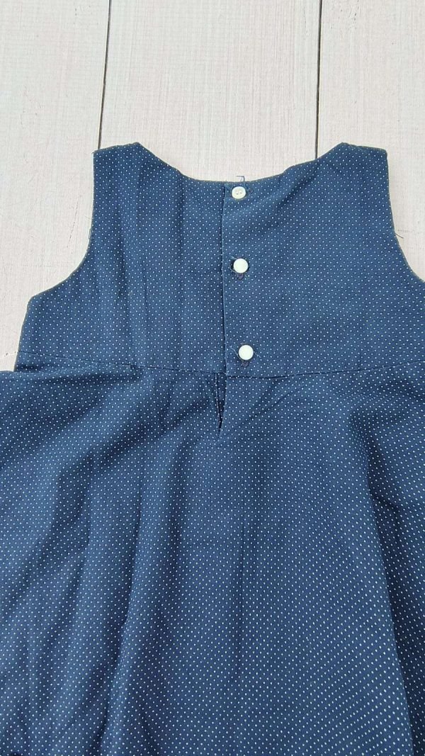 Vestido azul con lunares OLD BUNCH - Imagen 3